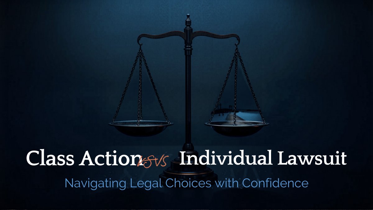 Legal comparison infographic showing the difference between a class action lawsuit and MDL multidistrict litigation in the Depo-Provera meningioma cases