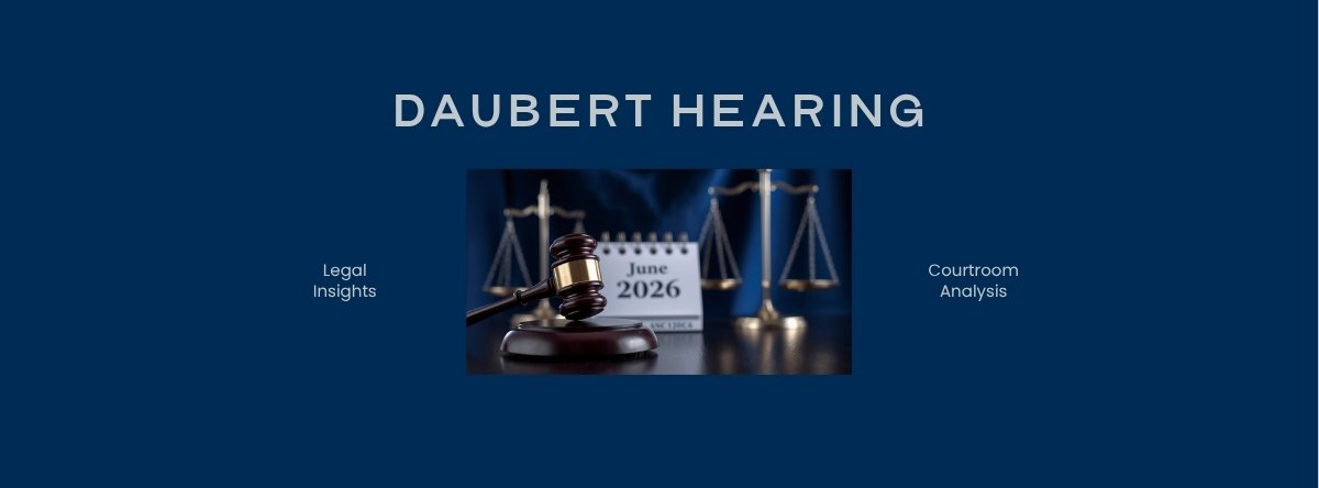 Depo-Provera Daubert Hearing June 2026 — federal courtroom and scales of justice