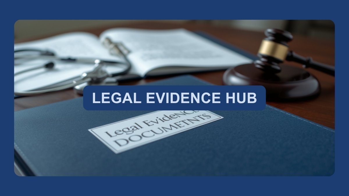 Complete evidence checklist for Depo-Provera meningioma lawsuit showing medical records, prescription history, and financial documents needed to file a claim against Pfizer