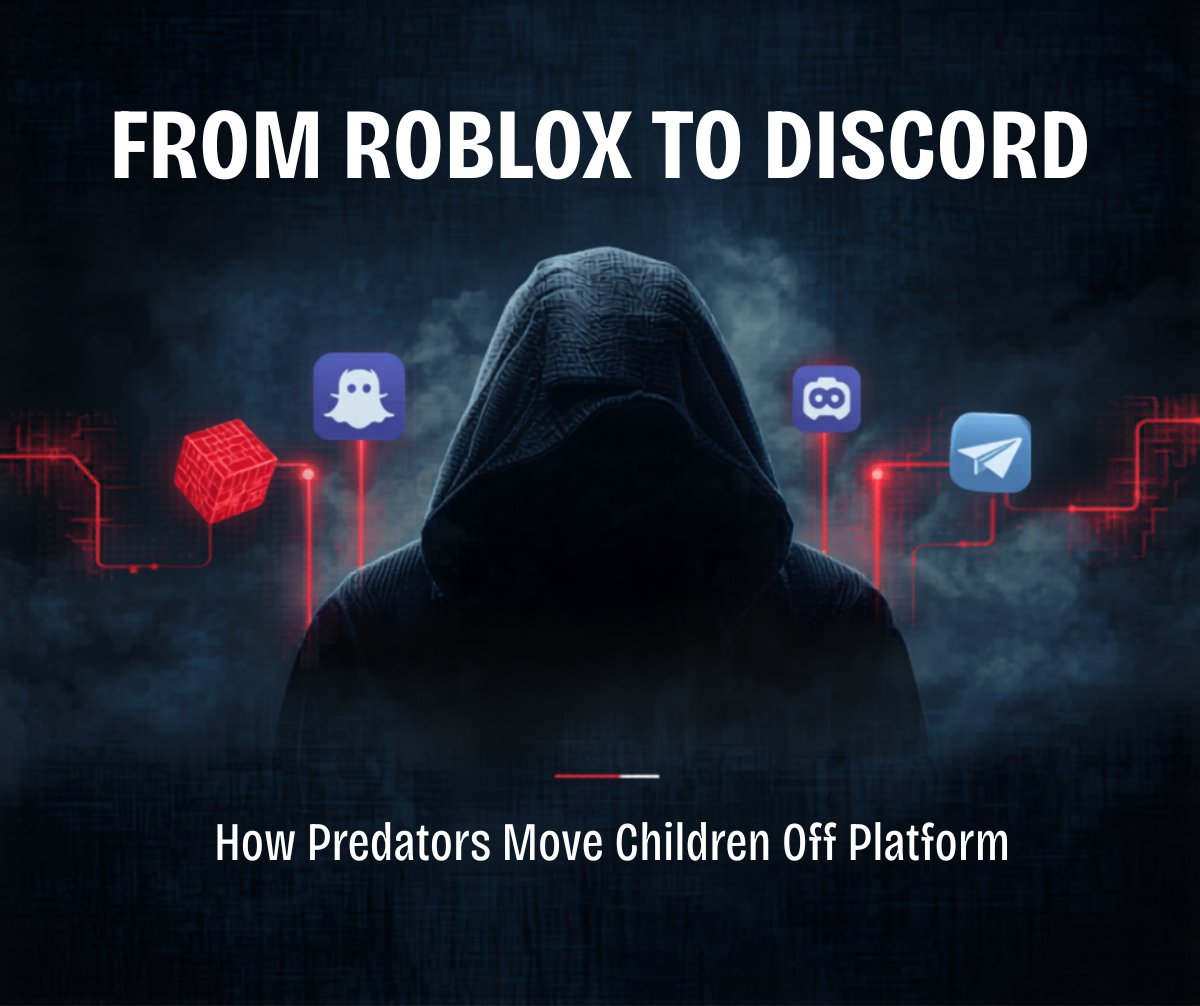 How predators move kids from Roblox to Discord — the off-platform grooming pipeline