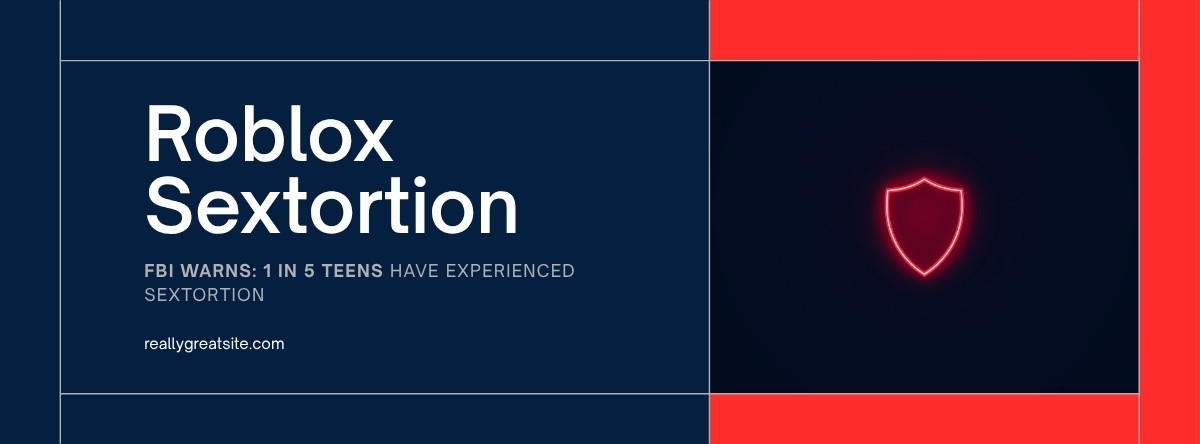 Roblox Sextortion Lawsuit — warning shield on smartphone screen