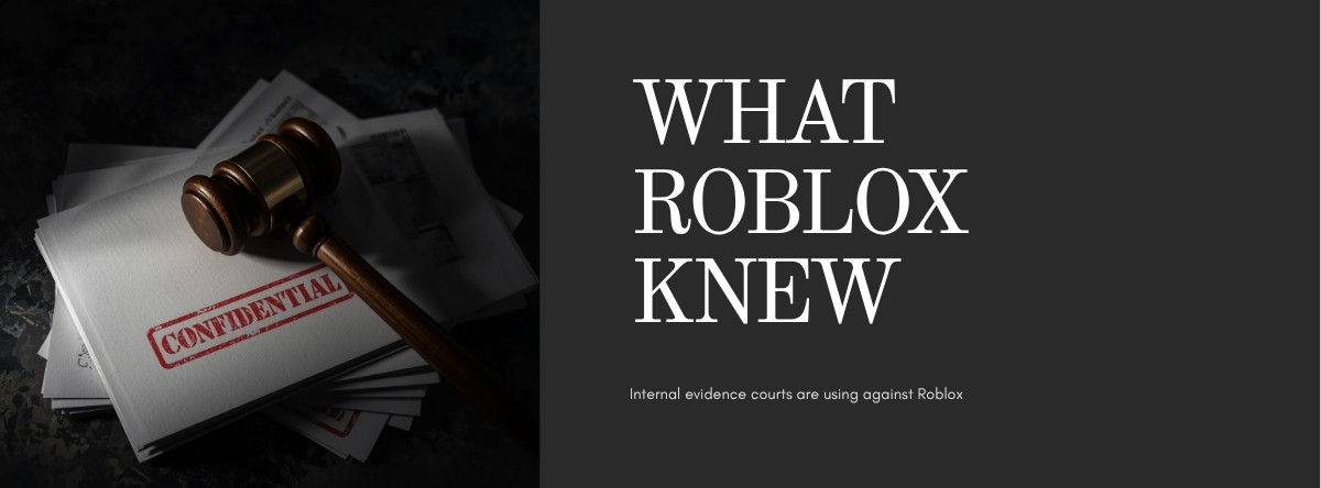 Roblox What Roblox Knew — legal documents and gavel