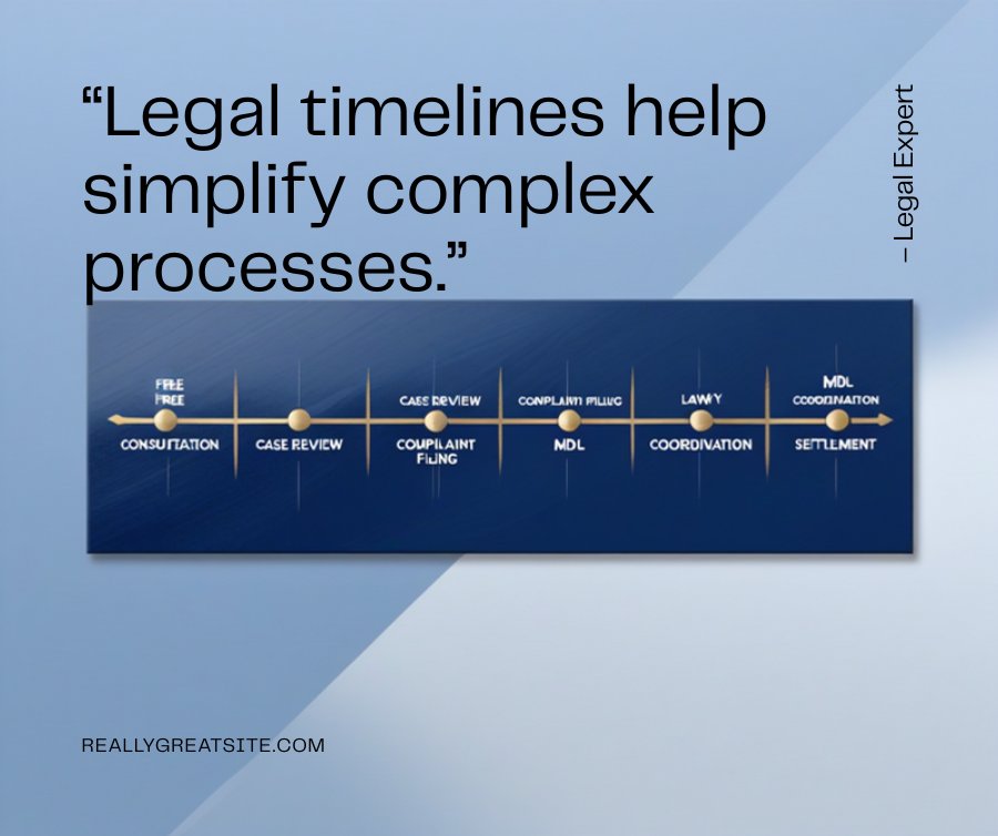 Snapchat lawsuit filing timeline infographic showing key steps from evidence preservation through attorney consultation case filing discovery and settlement
