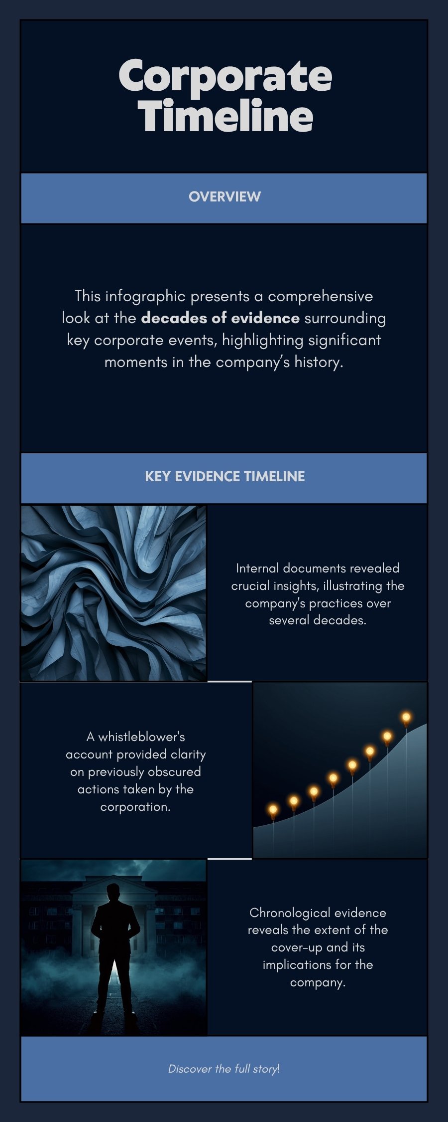 Johnson and Johnson internal documents timeline infographic showing 1957 first asbestos detection 1971 Windsor Minerals memo 1973 private scientist test 2018 Reuters investigation 2019 FDA asbestos recall proving decades of concealment from talcum powder consumers